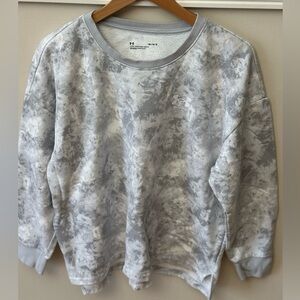 Under Armour Grey Tie Dye Camo Fleece Sweatshirt